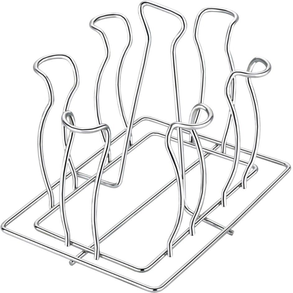 puno Stainless Steel Lotus Glass Stand/Tumbler Holder/Glass Holder for Kitchen/Dining Table (Nickel Chrome) ,Regular Stainless Steel Glass Holder Steel Glass Holder-picture-17