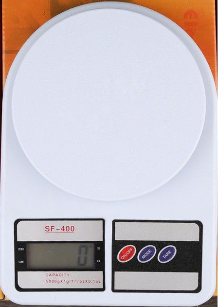 RTB Digital Weighing Machine for Kitchen| Electronic Food Weight Scale Upto 10 KG for Home, Kitchen, Shop | Small, Portable for Food, Fruits, Products|White Weighing Scale