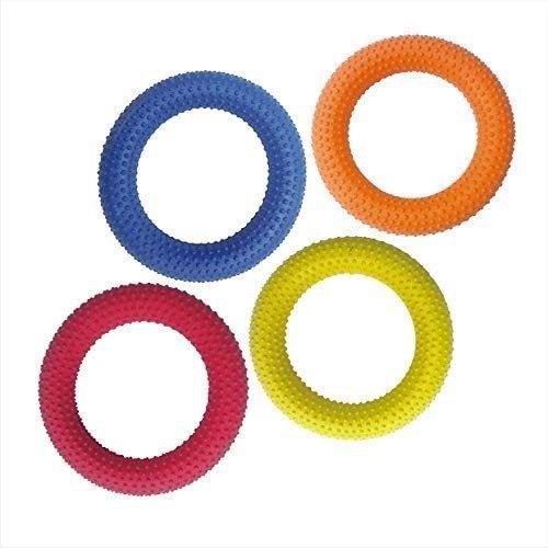 rubber Dotted griper ring multicolour pack of 4 Rubber Tennikoit Ring-image-44