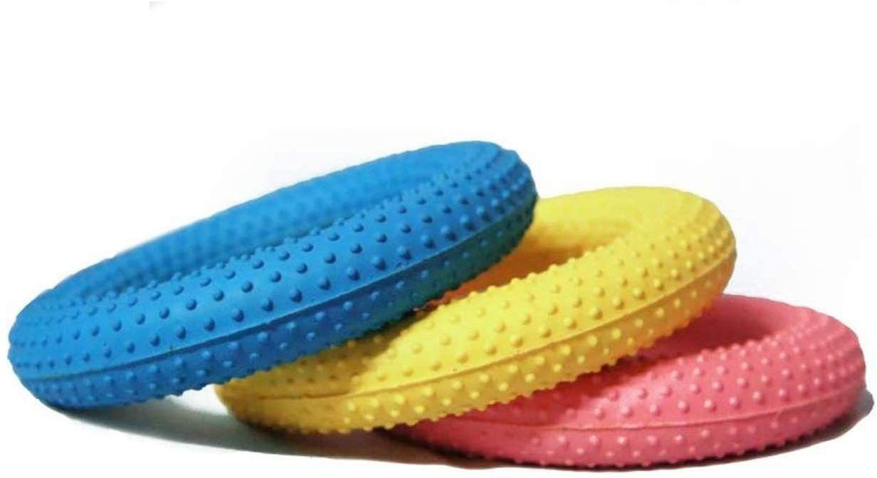rubber Dotted griper ring multicolour pack of 3 Rubber Tennikoit Ring-image-43