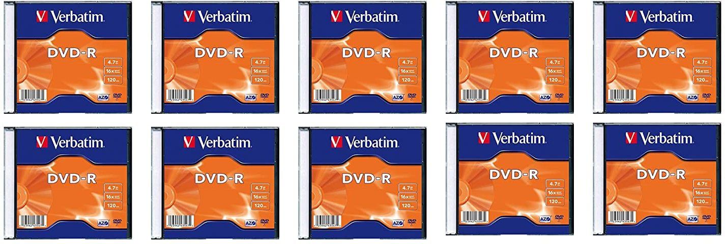 Verbatim DVD Recordable Slim Jewel Case 4.7 GB