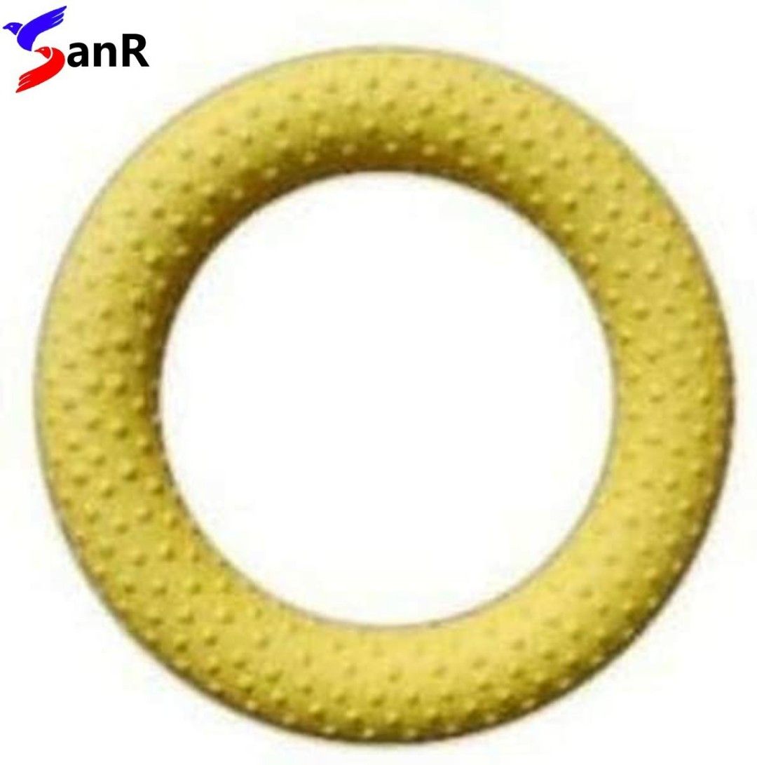 Tennikoit rubber Dotted griper ring yellow pack of 1 Rubber Tennikoit Ring-image-36