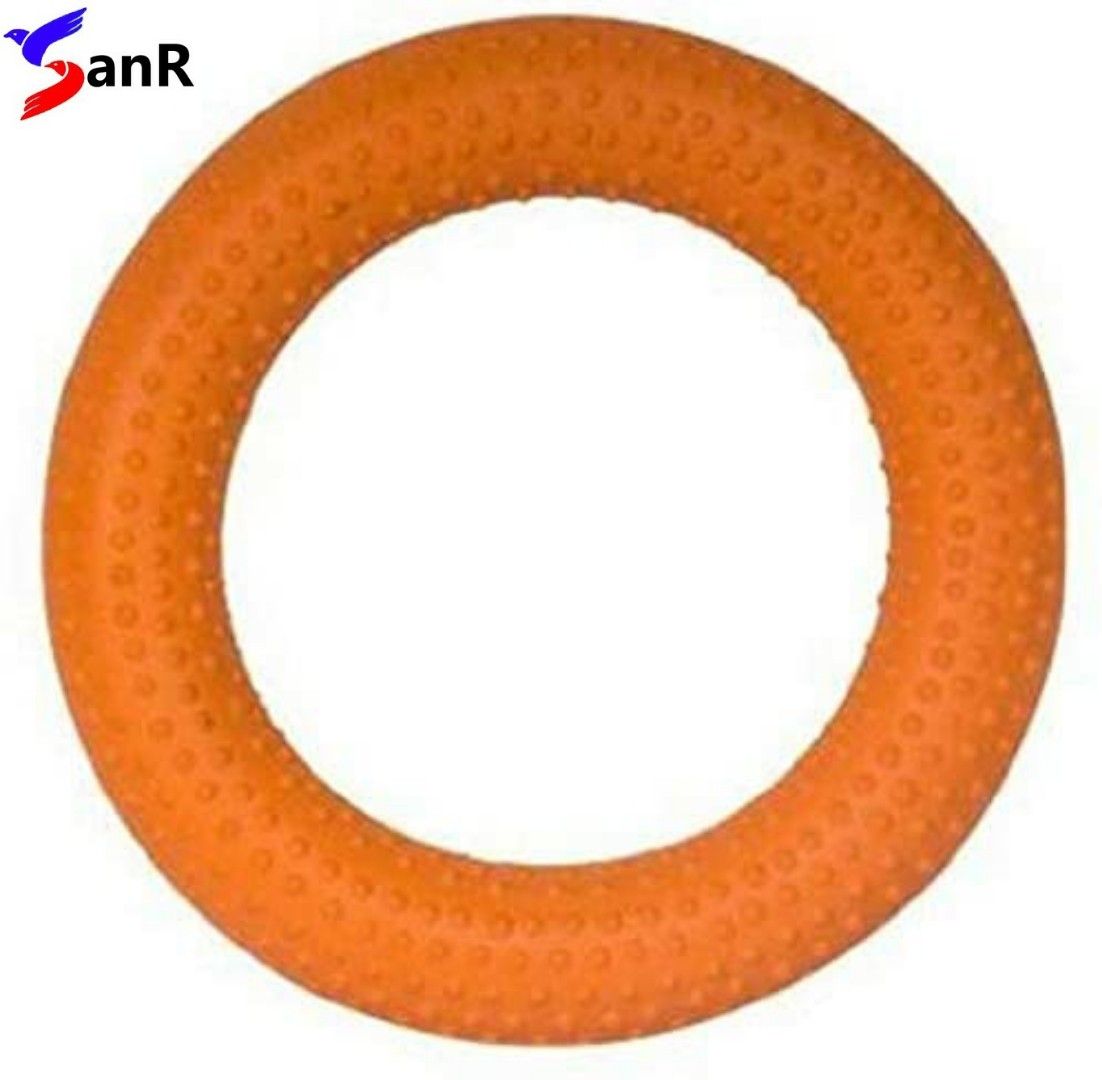 Orange Tennikoit rubber Dotted griper ring pack of 4 Rubber Tennikoit Ring-image-48