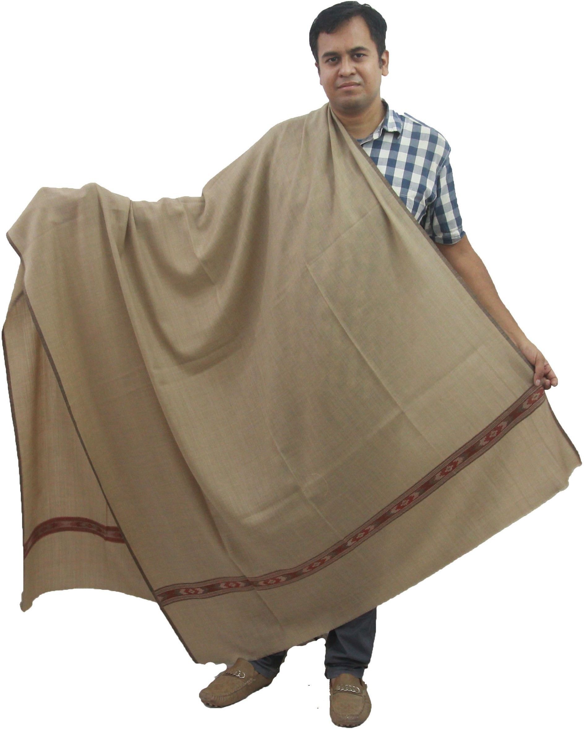 Sprha Wool Solid Men Shawl-picture-29
