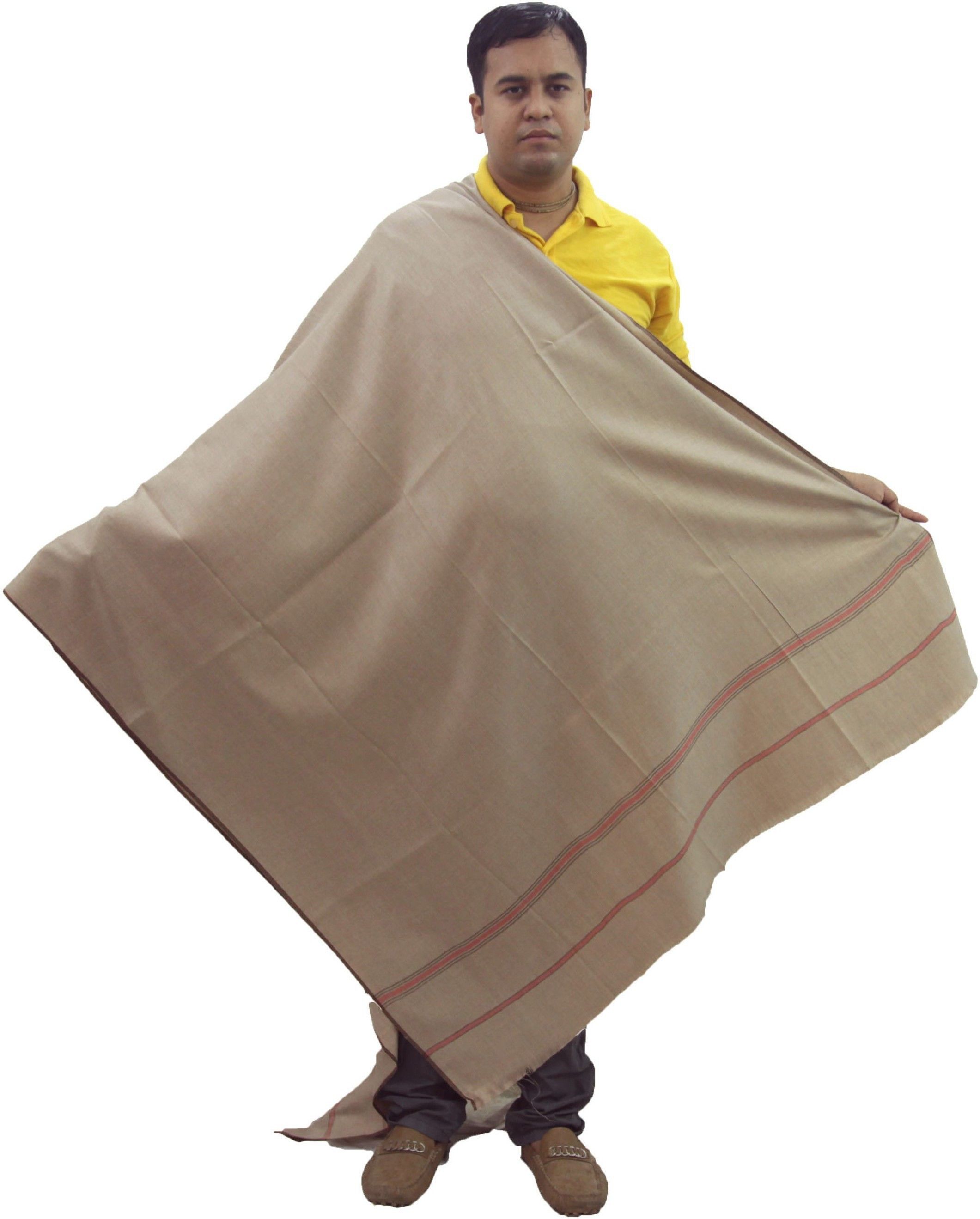 KAVIM Wool Solid Men Shawl-image-27