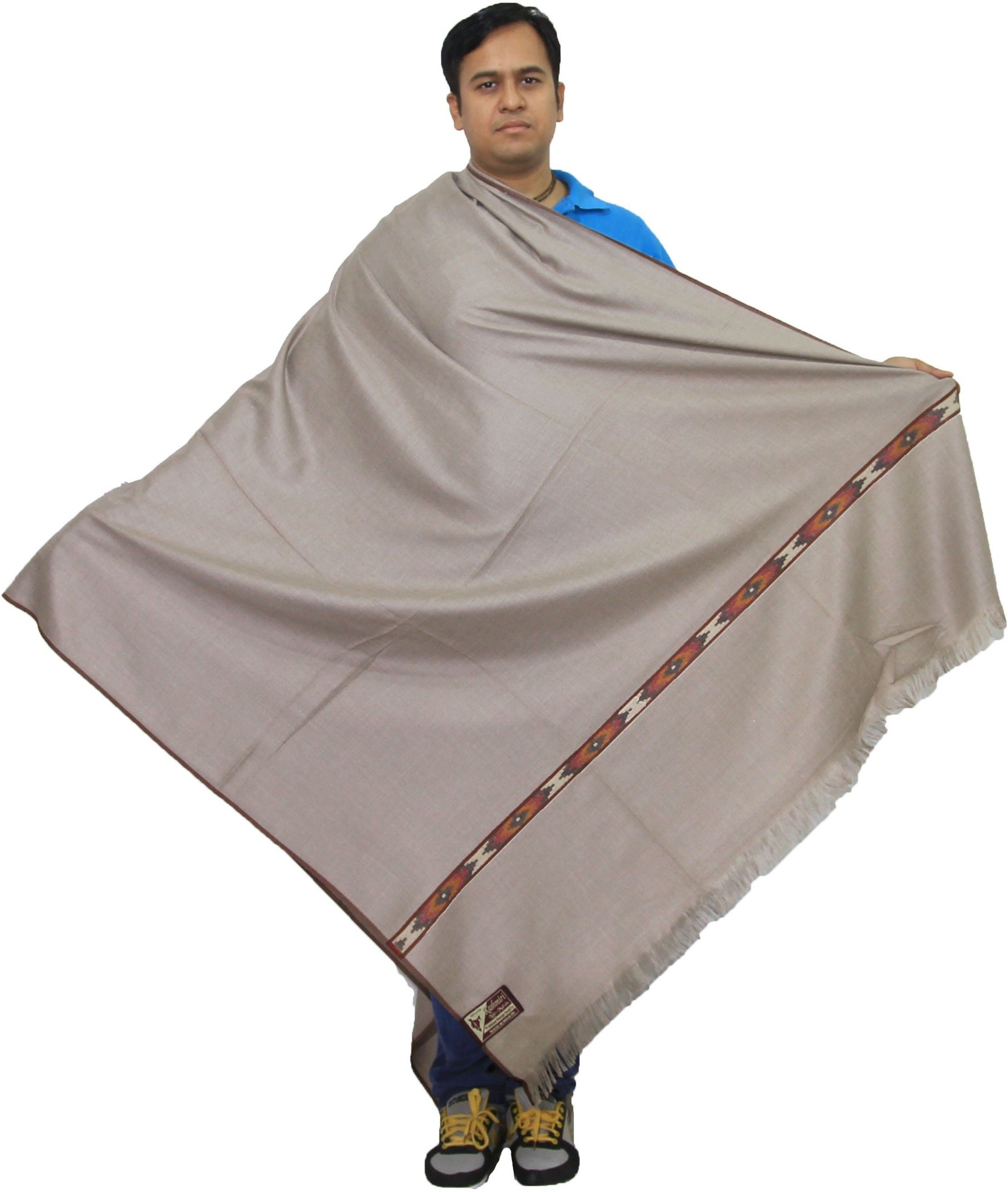 Sprha Wool Checkered Men Shawl-picture-44