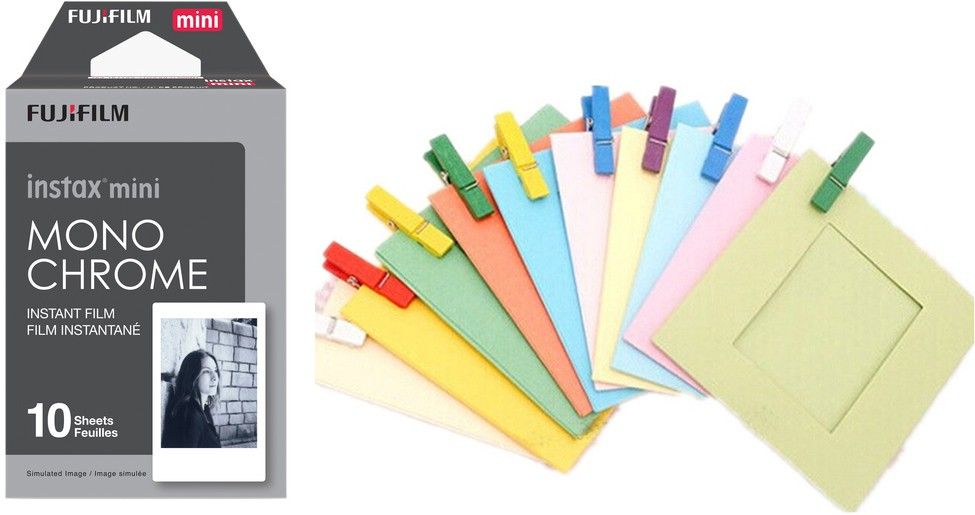 FUJIFILM Instax Mini Monochrome Film With Simple Hanging Paper Photo Bunting Film Roll-image-48