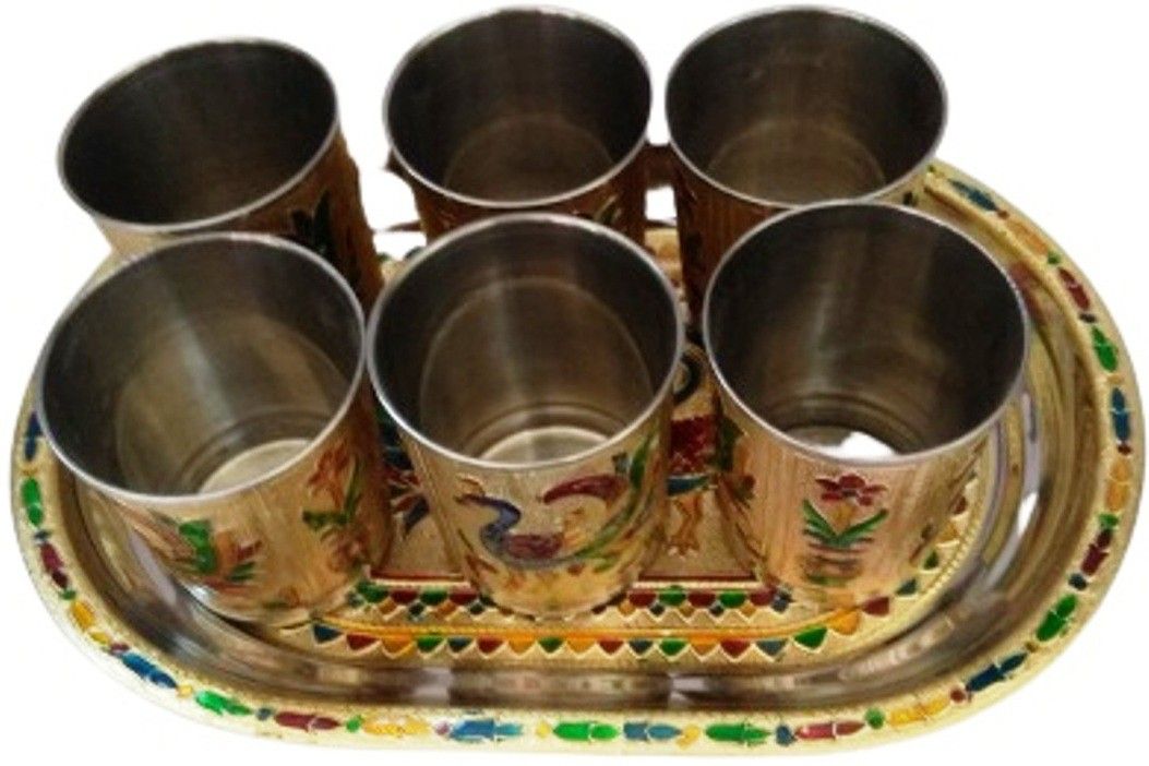 GLASS TRAY REG Jug Glass Tray Set-image-2