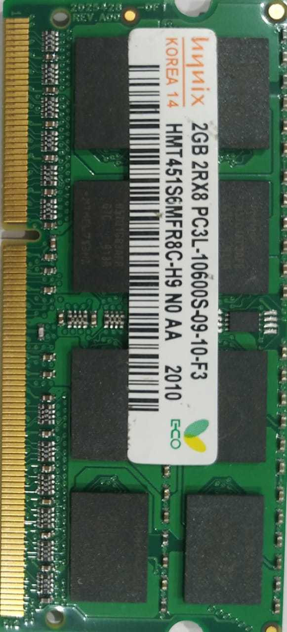 Hynix 10600 DDR3 2 GB Laptop (l32 low) image 1