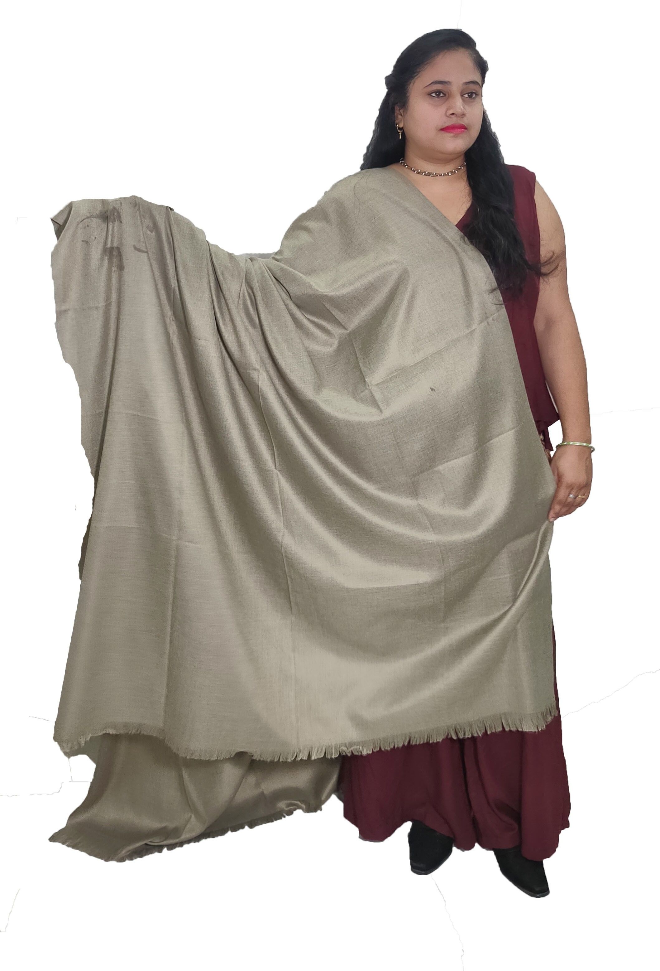 Vrinde Wool Solid Women, Men Shawl-picture-23