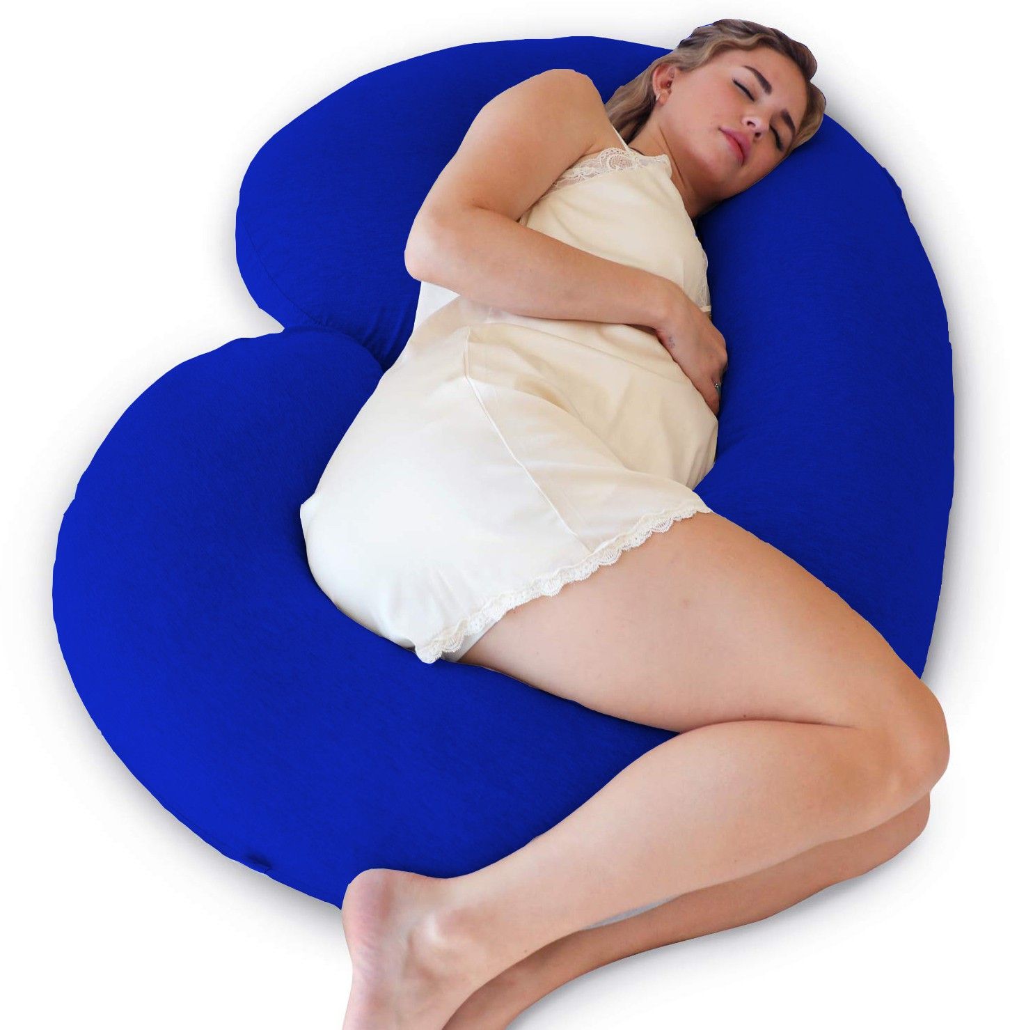 wild mint Premium quality C Shaped Microfibre Solid Pregnancy Pillow Pack of 1-picture-24
