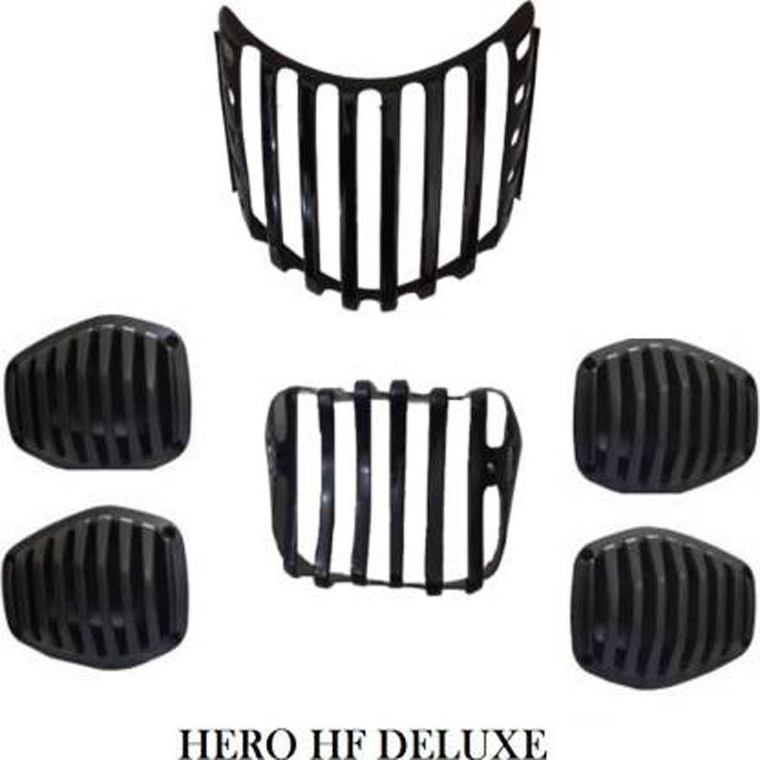 HF Deluxe bike, Headlight back ,indicator Grill Set of -6 (FOR Hero HF Deluxe) Bike Headlight Grill-image-45