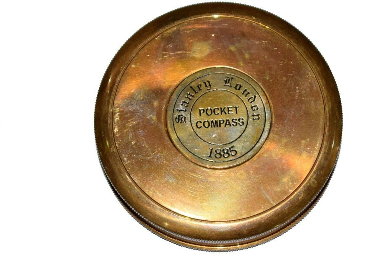 Brass Stanley London compass collectible Gift Compass-image-12