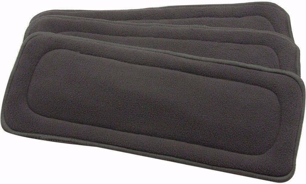 playalong 5 Layer Bamboo Charcoal Cloth Inserts Liners Diaper, Wetfree Reusable Washable - M (3 Pieces) image 1