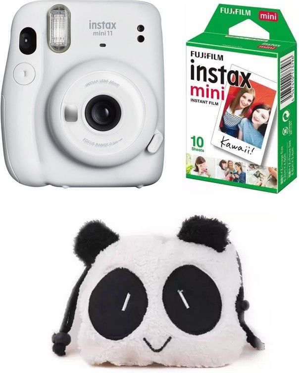 FUJIFILM Instax Mini 11 mini 11 White with 10 Shot and Panda pouch Instant Camera-picture-20