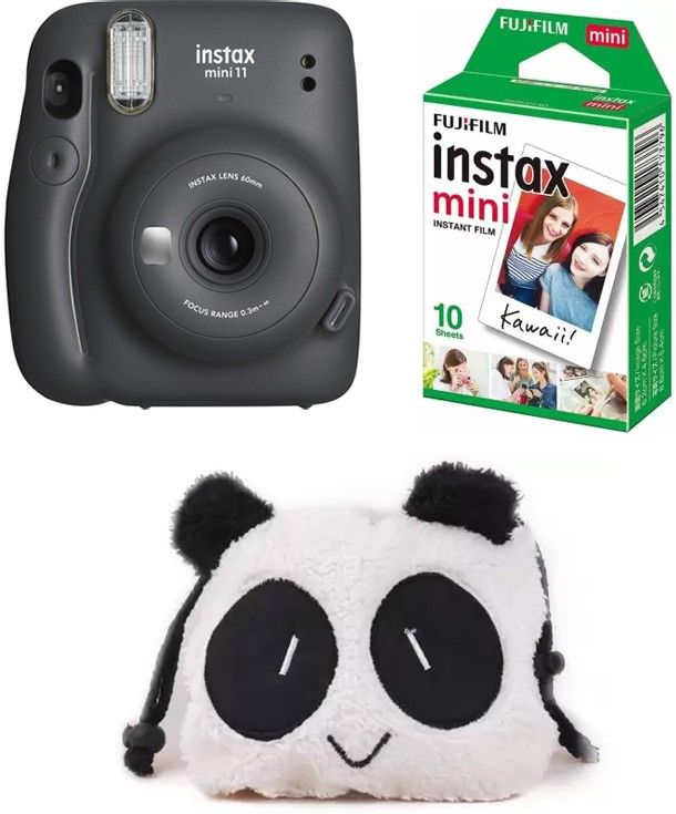 FUJIFILM Instax Mini 11 Mini 11 Charcoal Grey with 10 Shot and Panda pouch Instant Camera-picture-23