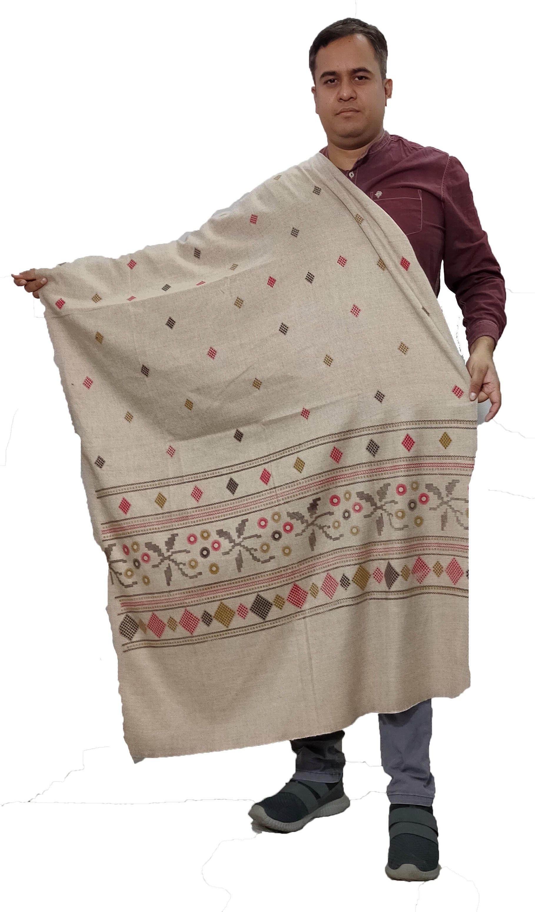 KAVIM Wool Printed Men Shawl-picture-15