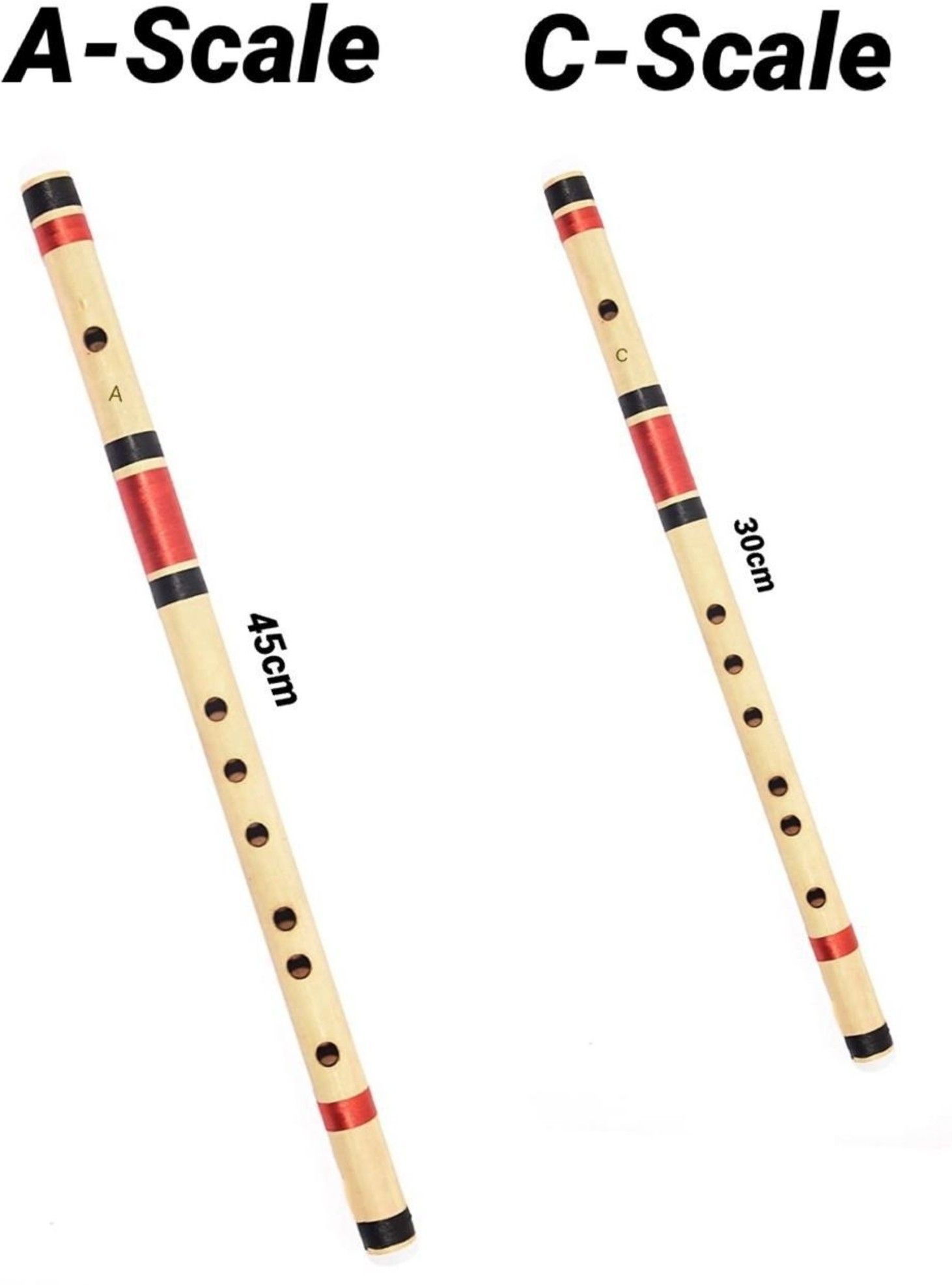 A-Scale, C-Scale Bamboo Flute
