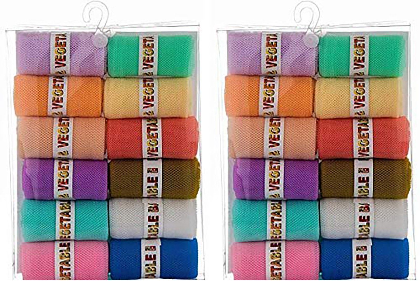 top trick Fridge Vegetable and Fruit Reusable Net Bag Pack of 24 Grocery Bags (Multicolor)-picture-13