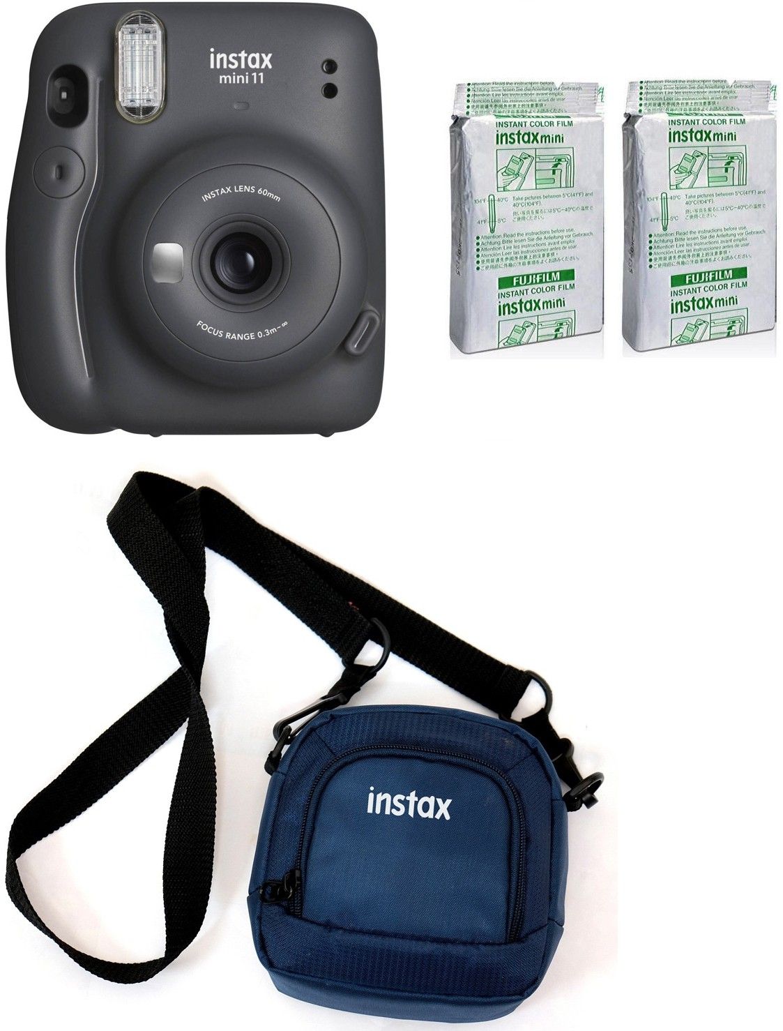 FUJIFILM Instax Mini 11 Mini 11 Charcoal Grey with 20 Shot film and pouch Instant Camera-picture-35
