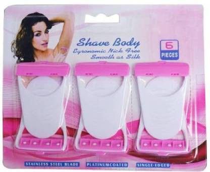 off onn Platinum Coated Woman Shave Body Stainless Steel Disposable Razor (Pack of 6), Women-picture-17