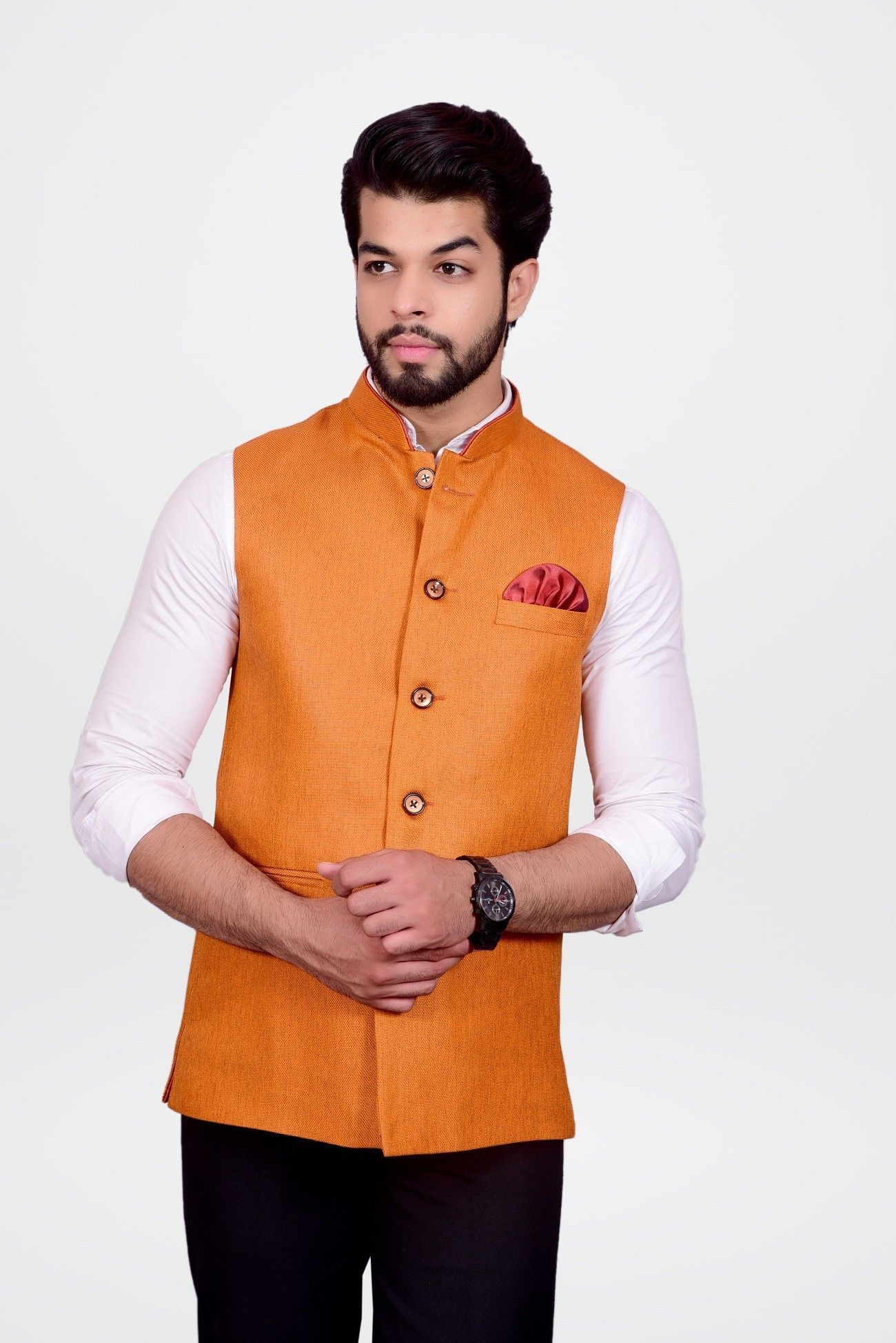 amogue Solid Men Waistcoat-picture-22