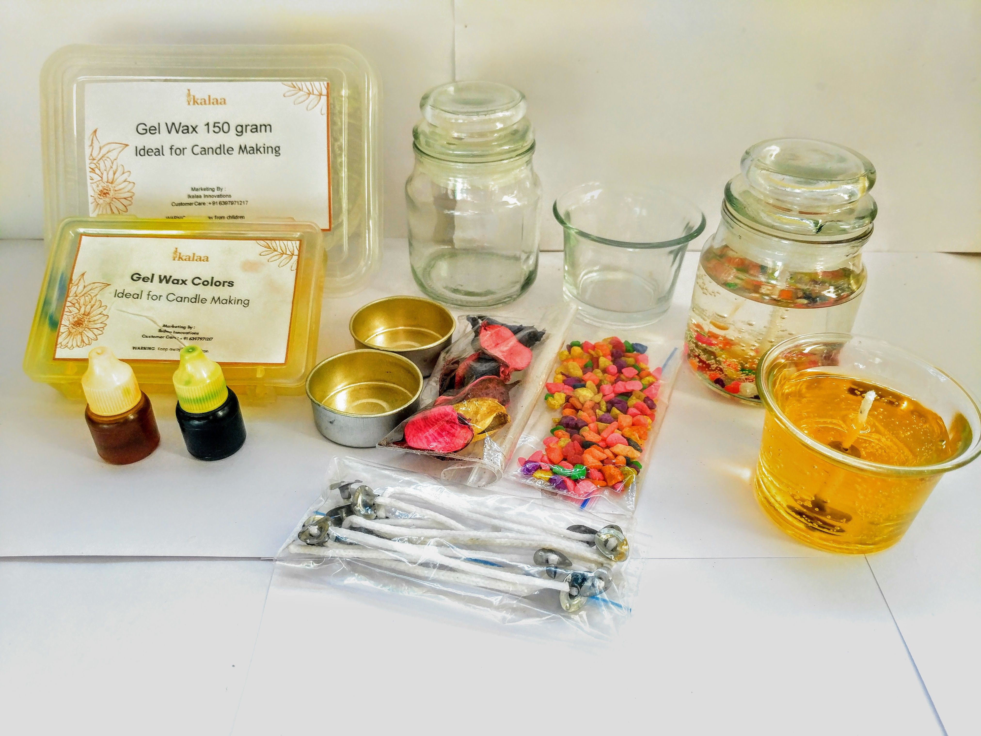 ikalaa Gel wax candle making kit(small)-picture-13