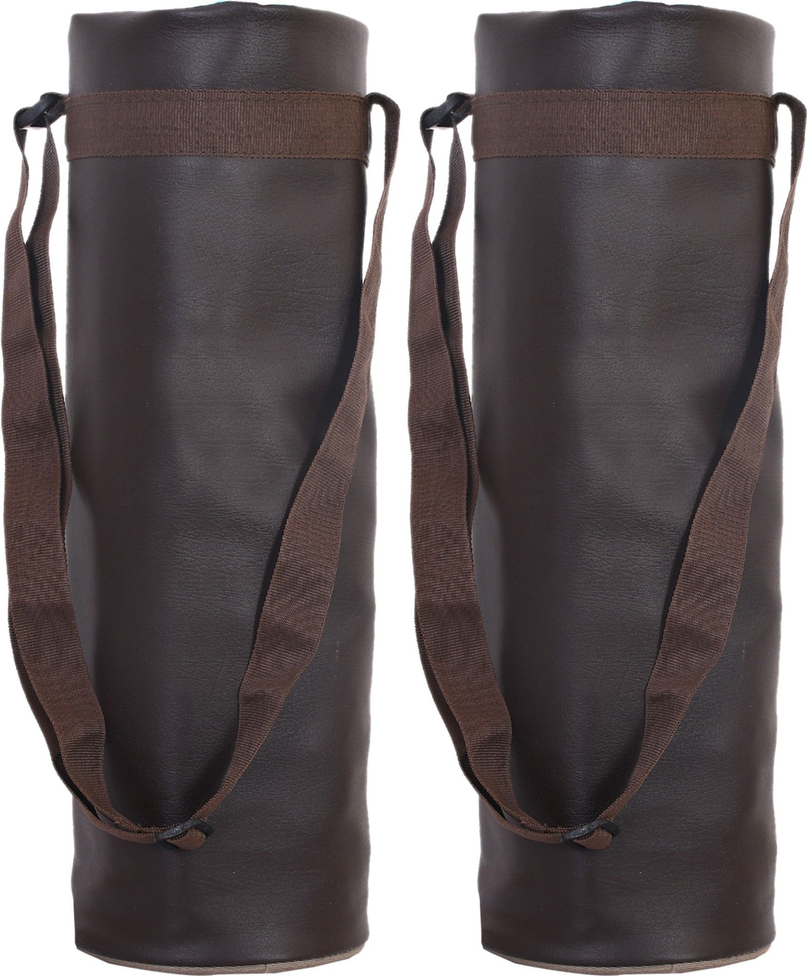 kuber industries 2 Pieces Leather Water Bottle Cover/Bag,2.5 Ltr (Brown)-picture-49