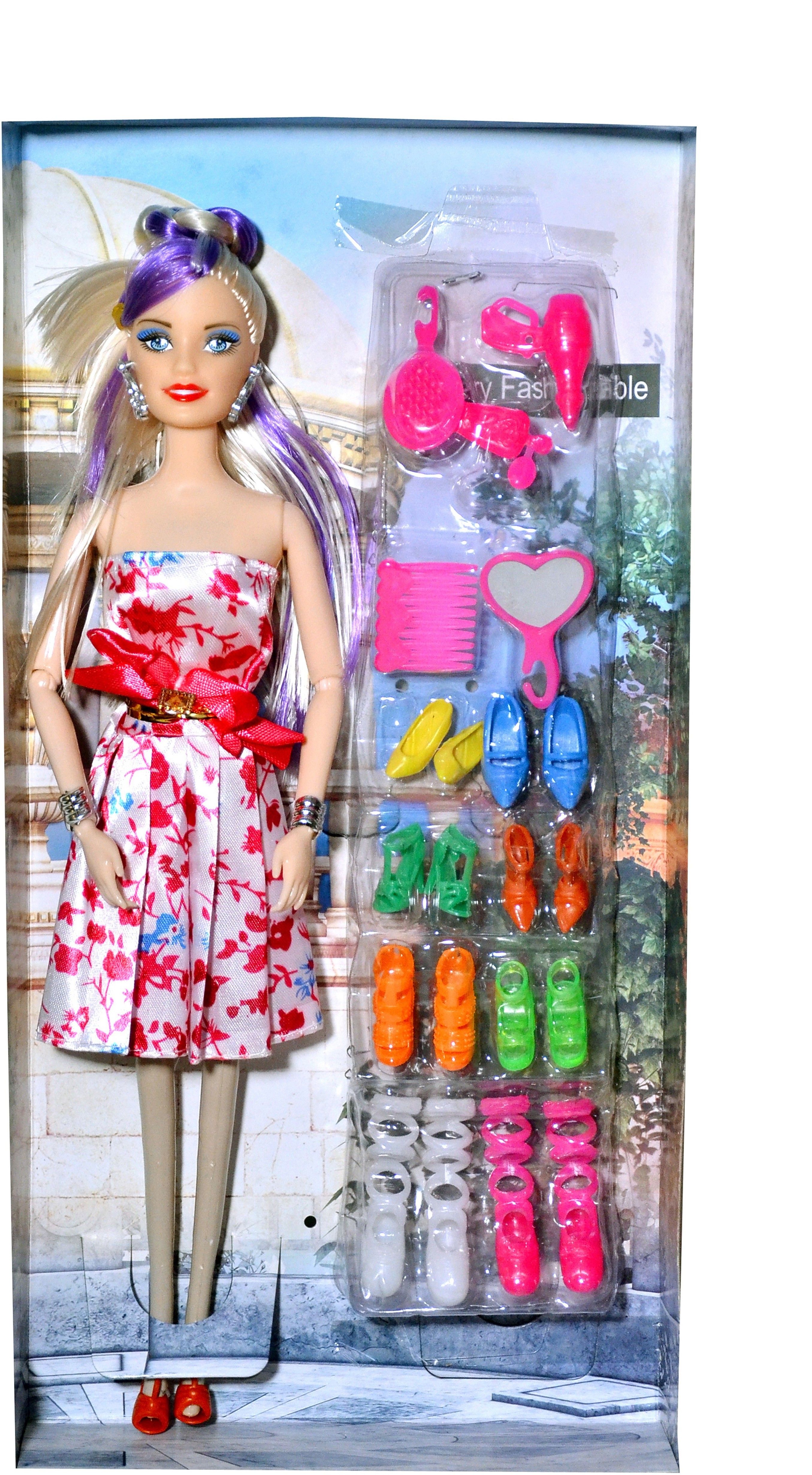 dtc Foldable Doll with Many Shoes @ Multicolor-picture-25