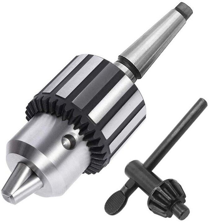 inditrust Self Tighten Carbide Steel Lathes Spindle 1-13mm Drill Chuck MT2 Shank Power Tools Heavy Duty Arbor Keyed Accessories Industrial 1-13mm Capacity Tapered Bore Drill Chuck-picture-49