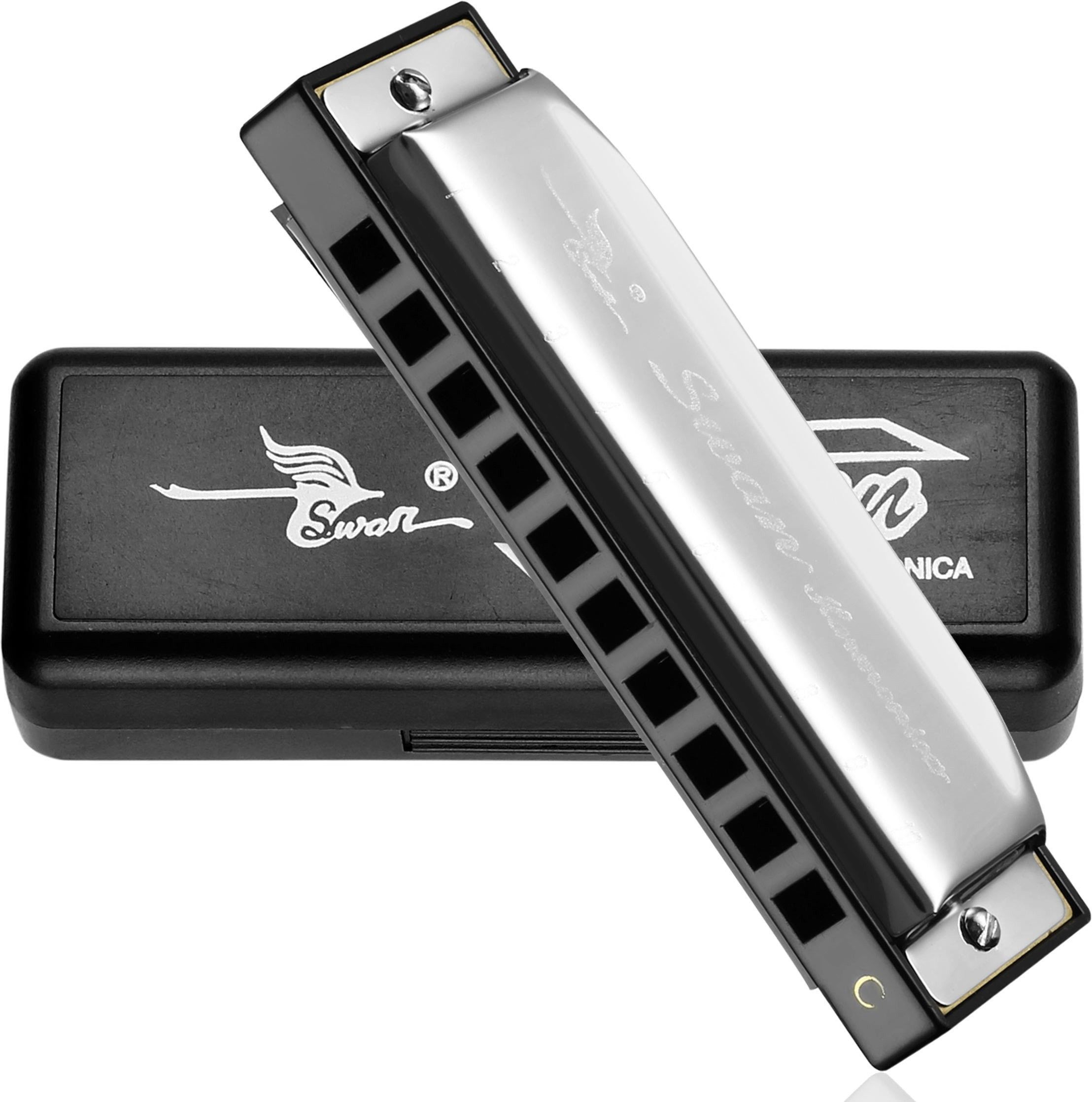 10 Hole Key Of C Blues Power Harmonica Mouth Organ-image-28