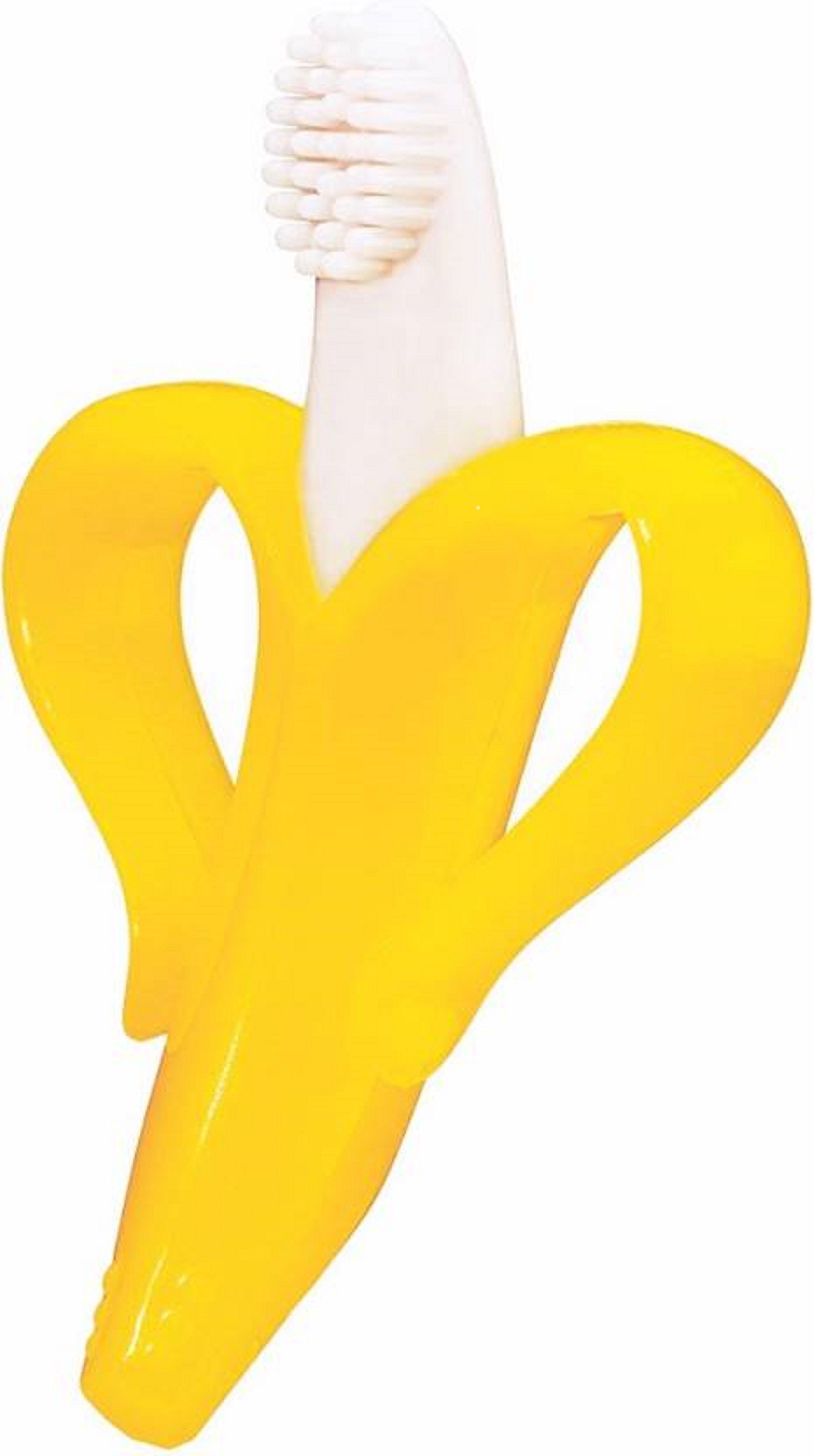 adore Banana Toothbrush for Infants - Food grade silicone - Good for gums Soft Toothbrush-picture-13