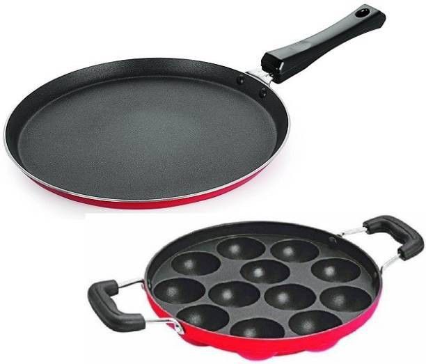 dosa appam combo Tawa 28 cm diameter with Lid-image-43