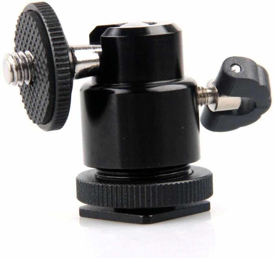 Hiffin BALL HEAD small 1/4"" Black Ball Head Bracket/Holder/Mount for Camera Tripod Hot Shoe Adapter Custom Flash Bracket-picture-11