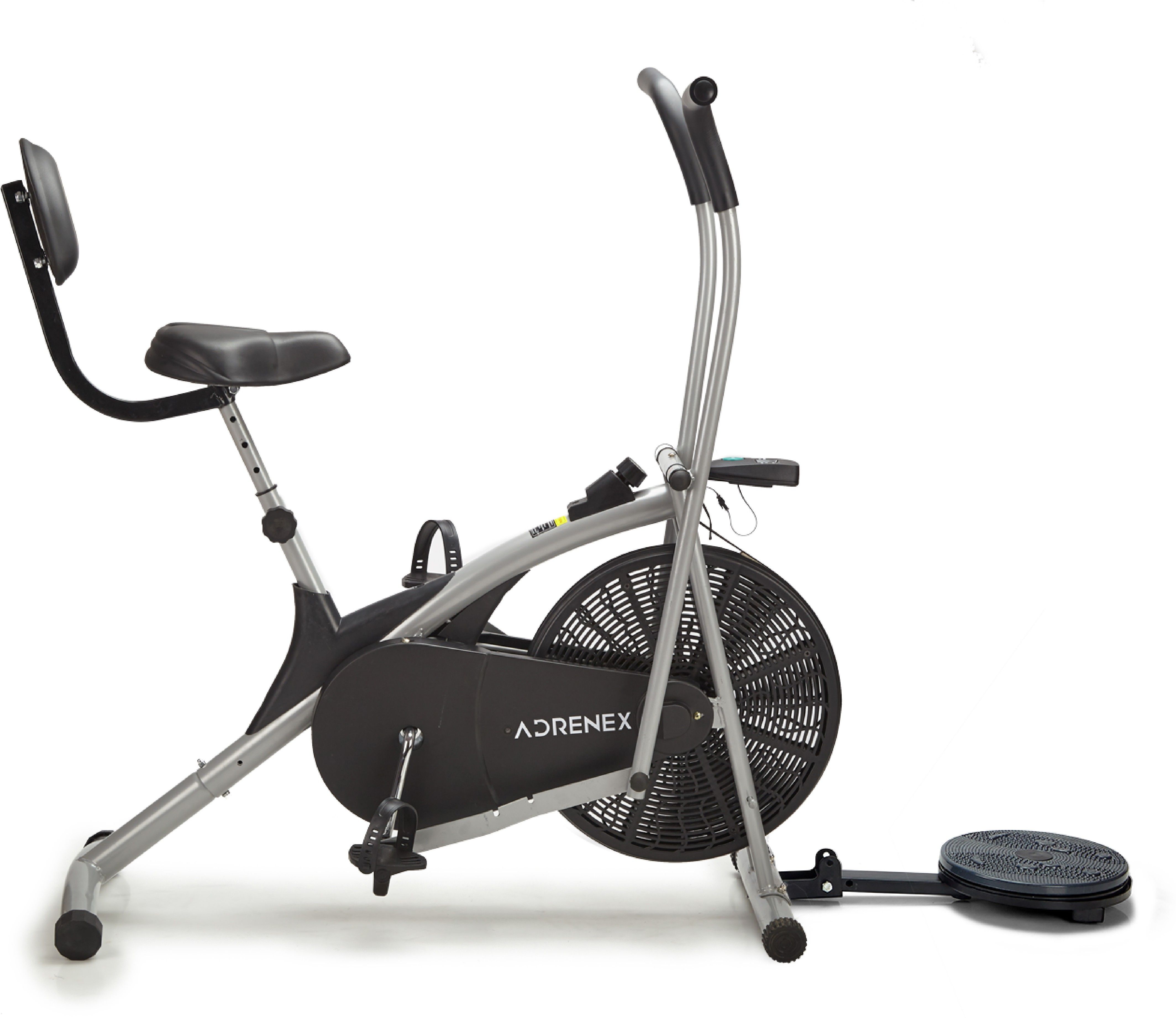 adrenex by flipkart AIRBIKE100BST Exercise Bicycle with Moving Handles, Back Support and Twister Dual-Action Stationary Exercise Bike-picture-5
