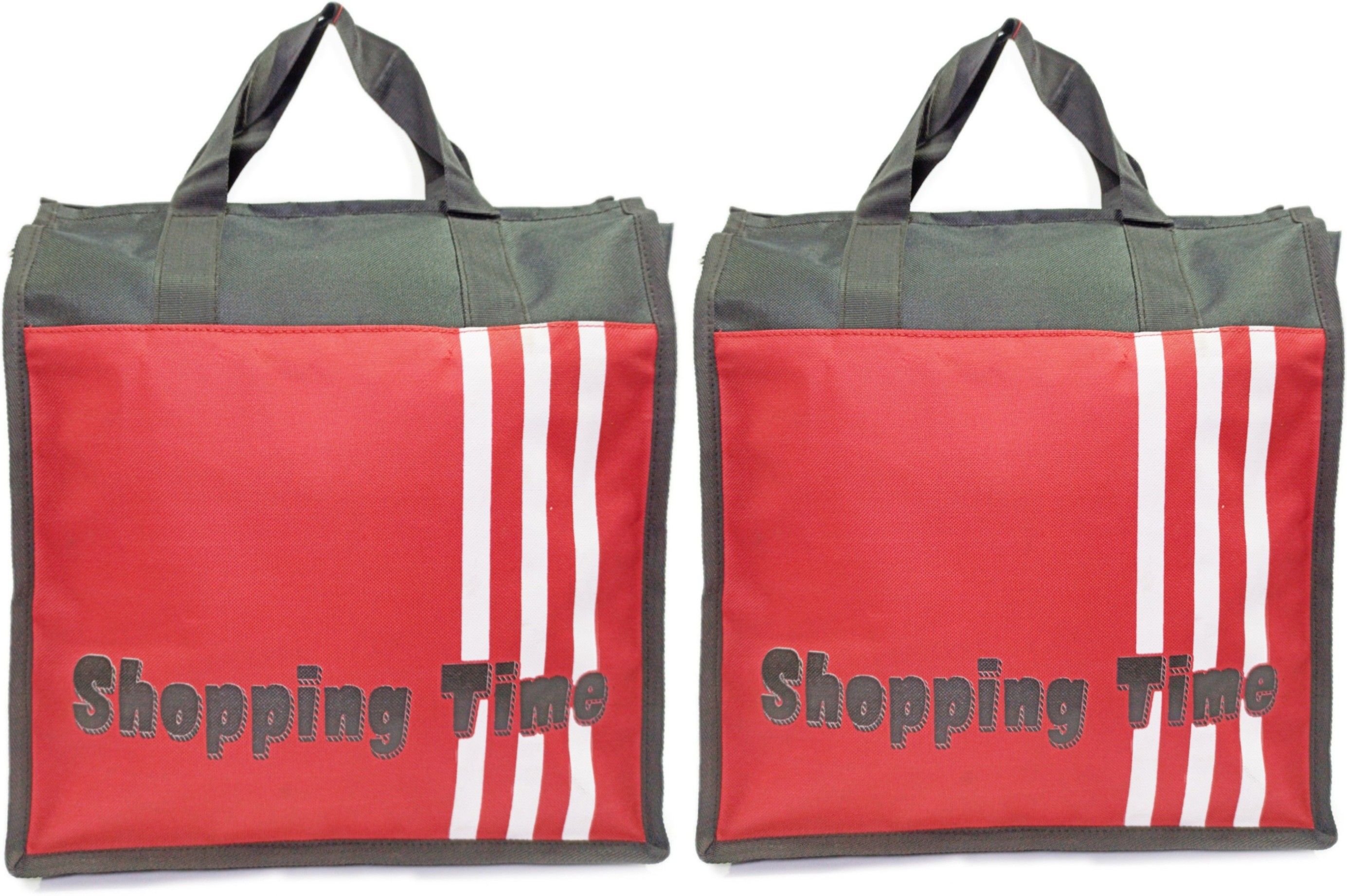 Heavy Duty Collapsible Polyester Grocery Shopping Bag Pack of 2 Grocery Bags-image-5