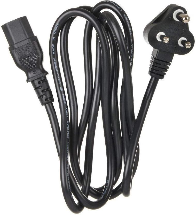Sadow Power Cord 1.5 m Computer Power Cable Cord for Desktops PC and Printers/Monitor SMPS Power Cable IEC Mains Power Cable (Black) (1.5 Meter - Black)-picture-18