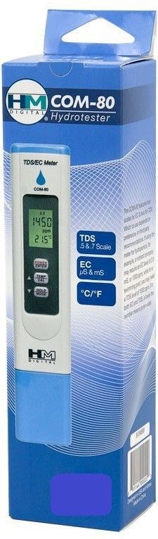 hm Digital COM-80 TDS/EC/Temp Hydrotester (TDS+Conductivity Meter) Digital TDS Meter-picture-22