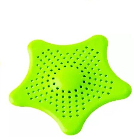 Multicolor Star Shape Non Slip Silicone Sink Filter Bathroom Hair Catcher, Drain Strainers Basin Cover Trap (1 Pc) Hair Wash Basin-image-21