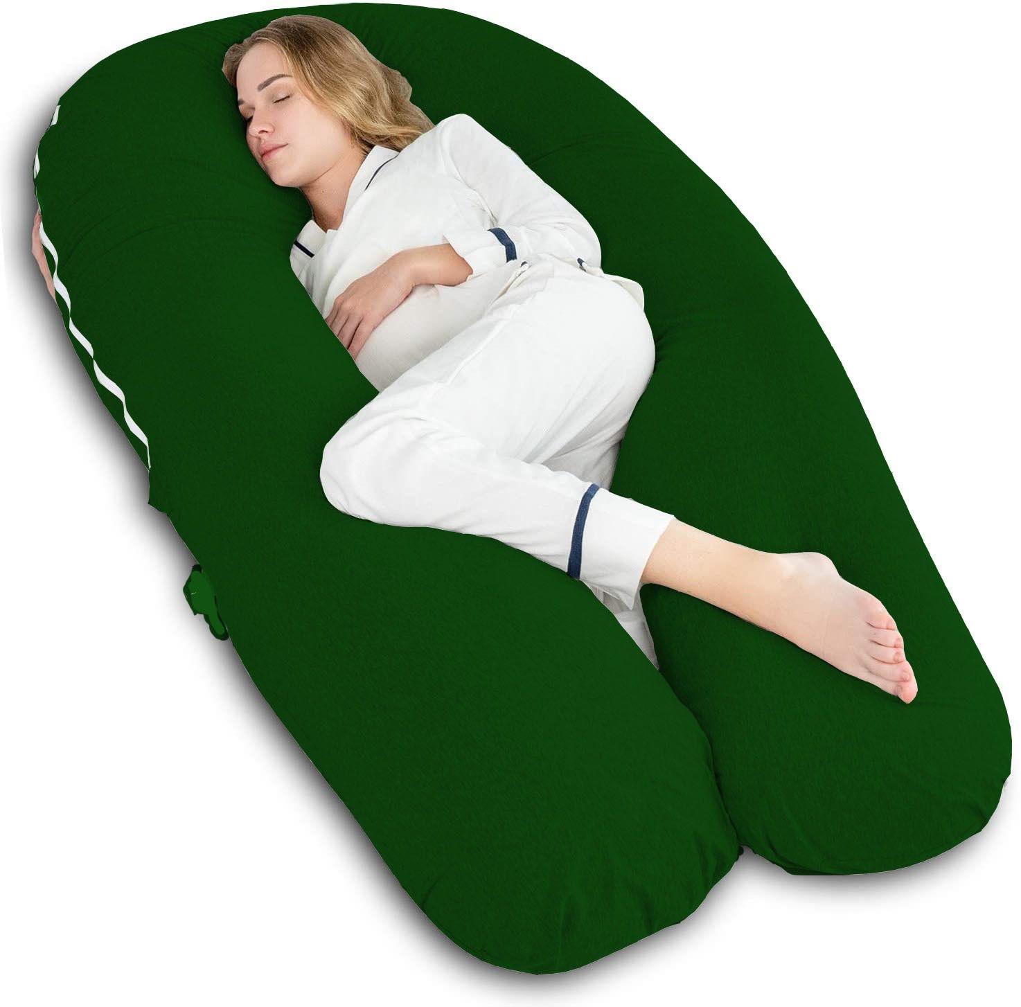 Microfibre Pregnancy Pillow Pack of 1 Solid Luxurious Imported-image-37