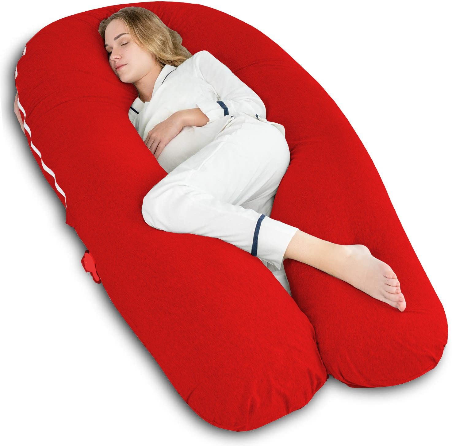 wild mint Luxurious Imported Microfibre Solid Pregnancy Pillow Pack of 1-picture-15