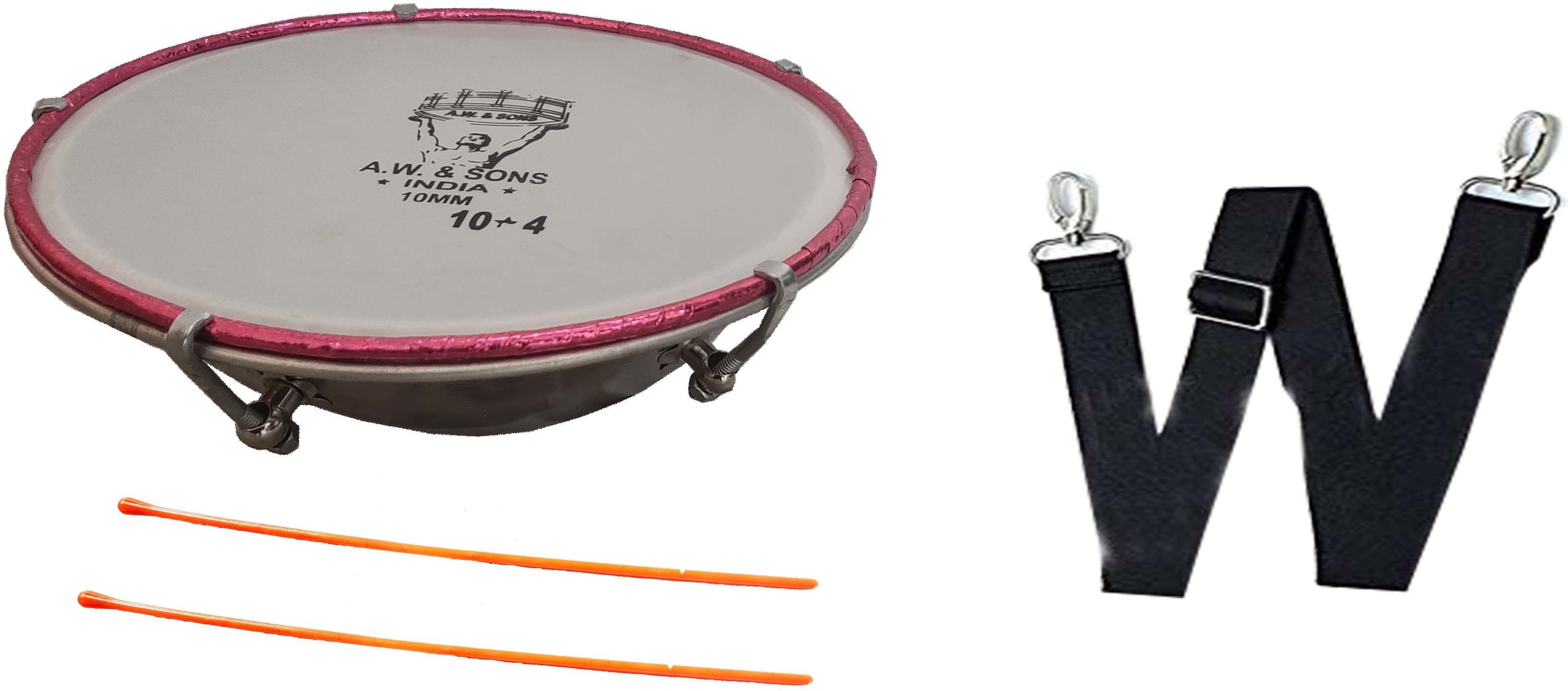 tasha steel 11(10x4) inch with belt and stick Daf Instrument-image-10