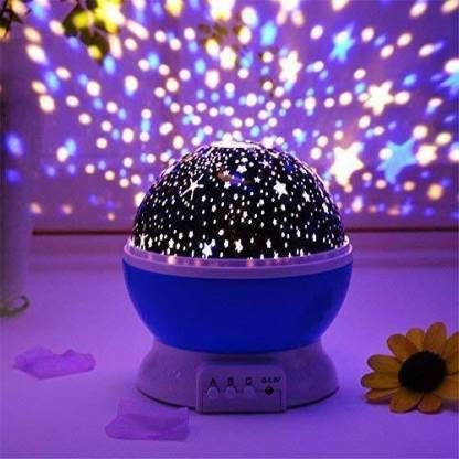 Romantic LED Cosmos Star Master Sky Starry Night Projector Bed Night Lamp Night Lamp ( Multi color) Single Disco Ball-image-22