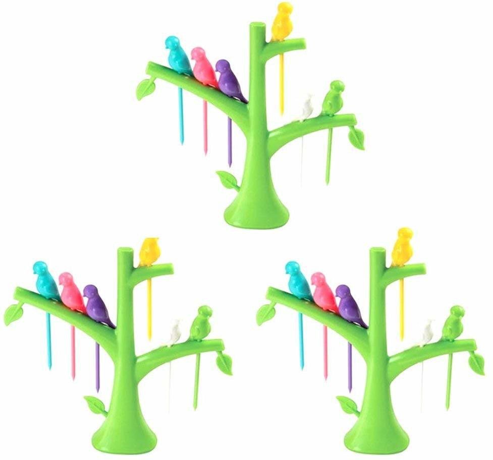 Disposable Plastic Fruit Fork Set-image-10