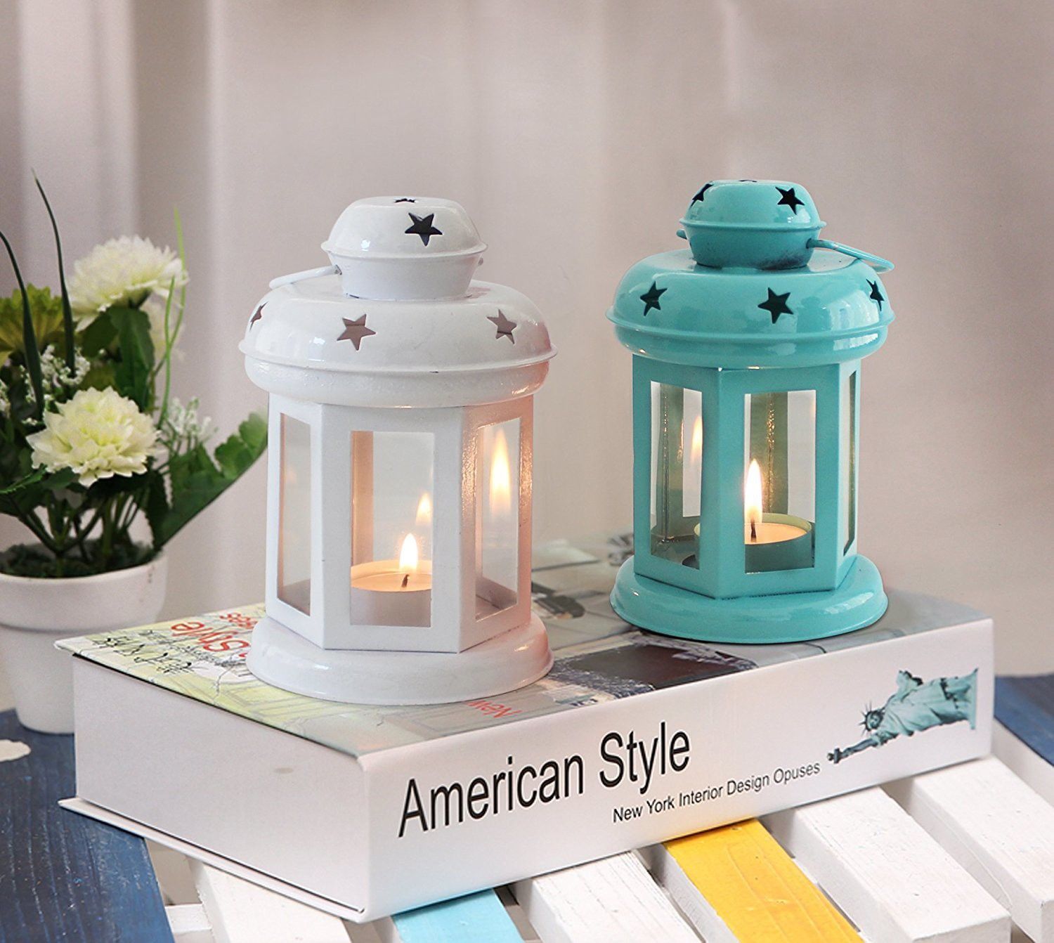 Multicolor Iron Hanging Lantern-image-14