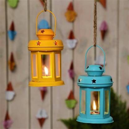 arsalan Multicolor Iron Hanging Lantern-picture-19