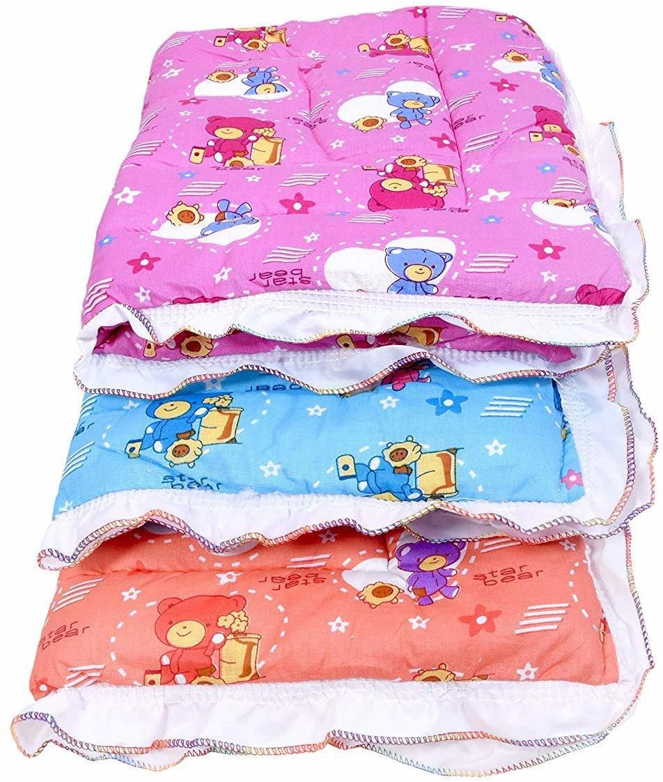 Multicolored Swaddle Bed Godri -Free Size (3Pc)