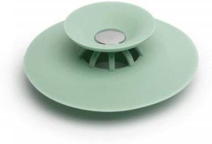 2-in-1 Silicone Sink Sealer Cover Drainer Stopper with Hair Catcher Hair Wash Basin-image-46