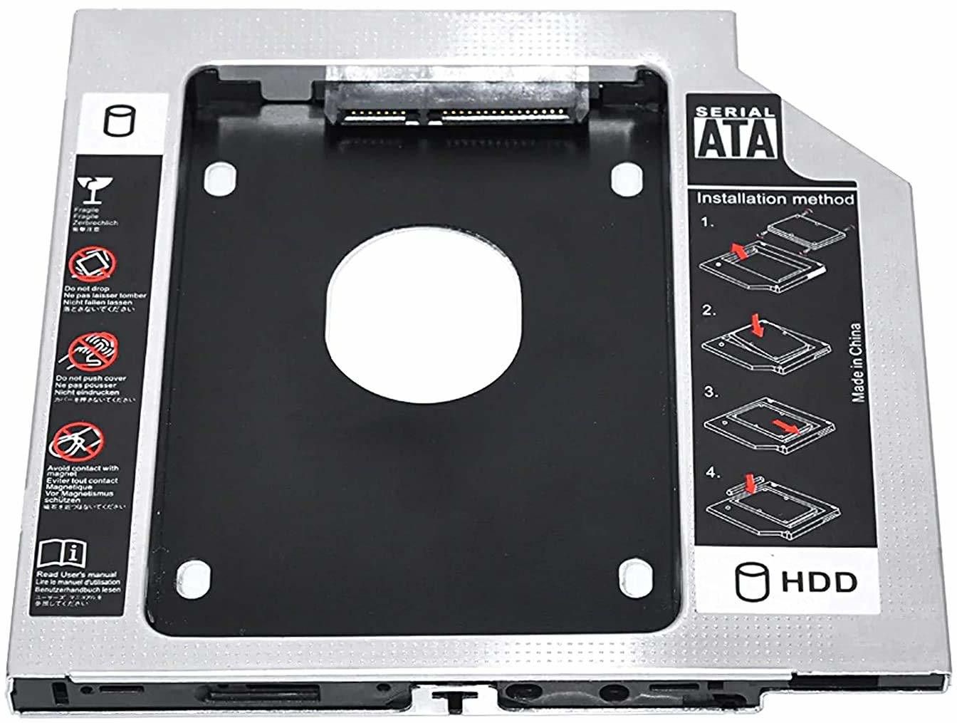 TERABYTE 2.5'' Internal SATA 2nd 9.5 MM HDD CADDY CD/DVD-ROM to Expanded Data Storage 2.5 inch 9.5MM Internal Hard Drive Enclosure/HDD CADDY-image-47