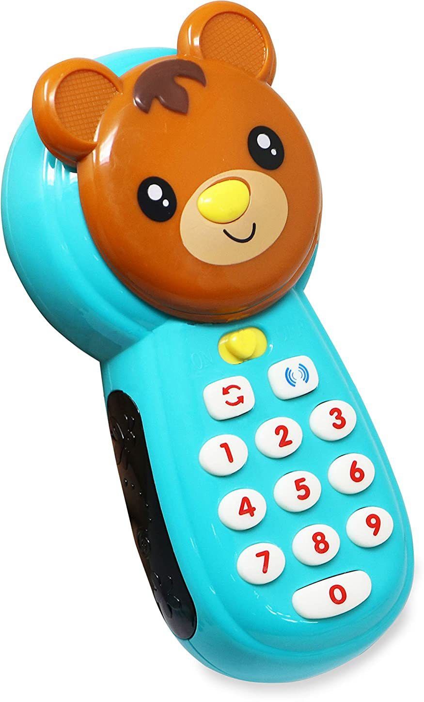 Musical Mobile Toy Phone for Kids Baby Learning Telephone with 360 Degree Face Rotation & LED Screen Light Sound Toy for Babies - Plastic,Multi Color(Pack of 1)-image-47